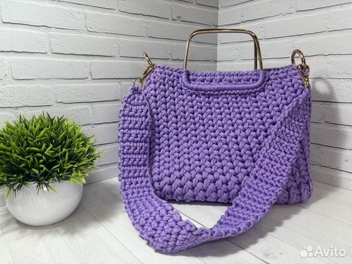Женская сумочка - саквояж, Lavender