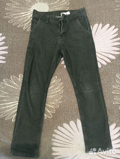 Ждинсы черные, школьные для мальчика 134