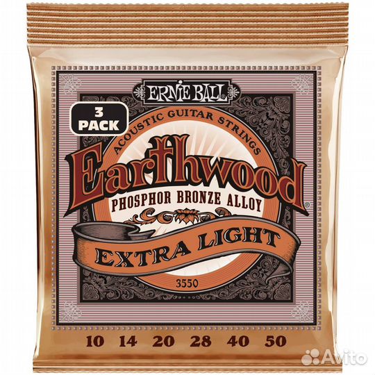 Струны для акустической гитары Ernie Ball 3550 Ear