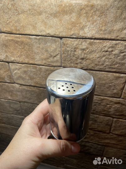 Солонка и перечница серебро