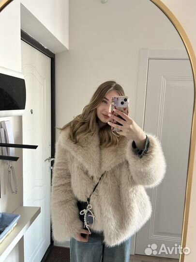 Шуба из искусственного меха короткая