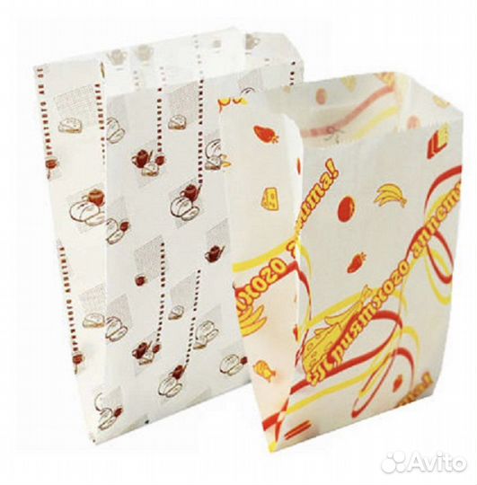 Бумажные крафт пакеты для картофеля фри