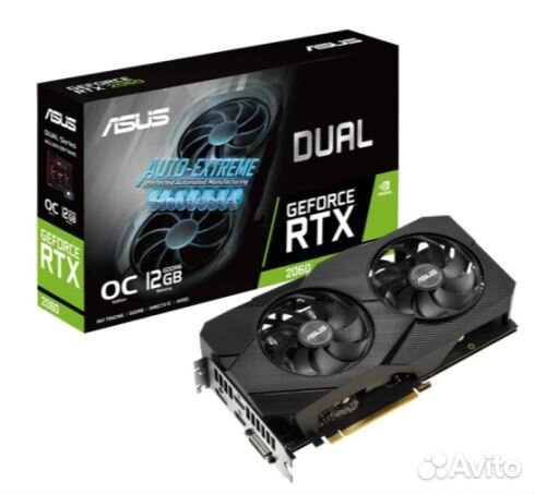 Игровая Новая Видеокарта asus dual-RTX2060-12G-EVO