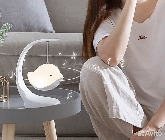 Настольный ночник - колонка птичка