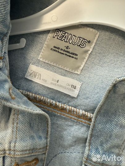 Джинсовая куртка детская zara