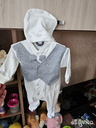 Костюм для новорожденных нарядный 56-62