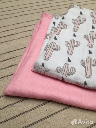 Пеленка розовая большая. Цена за две штуки