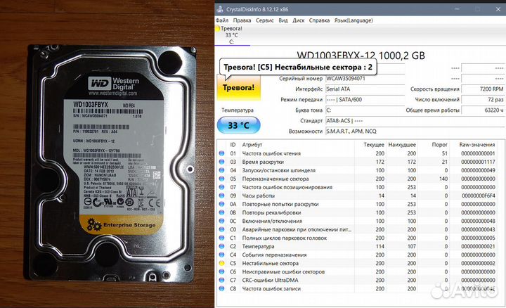 Жесткие диски HDD SATA III 2,5
