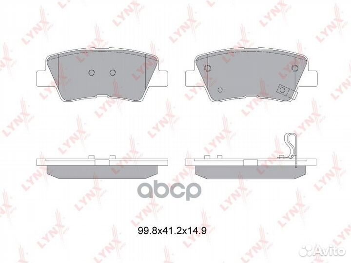 Колодки тормозные дисковые зад BD3634 lynxauto