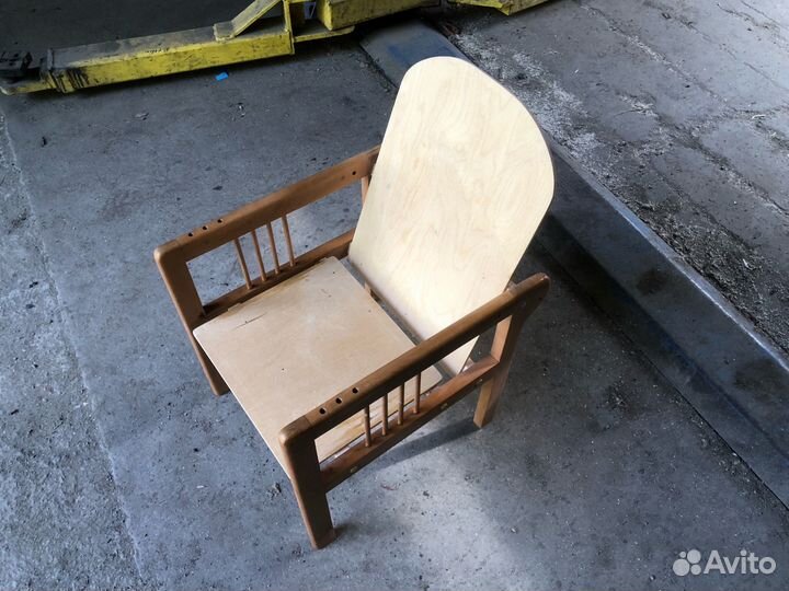 Стул детский дерево (со съёмной накидкой)