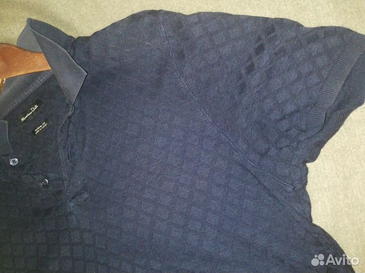 Massimo dutti поло M 46 бу хлопок gant Hilfiger