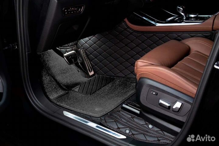 3D Коврики BMW X7 G07 2022 2021 2020 2019 Экокожа