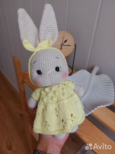 Вязаный зайка