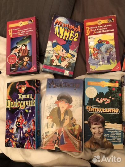 Мультфильмы 90-2000 х годов в коробках и без