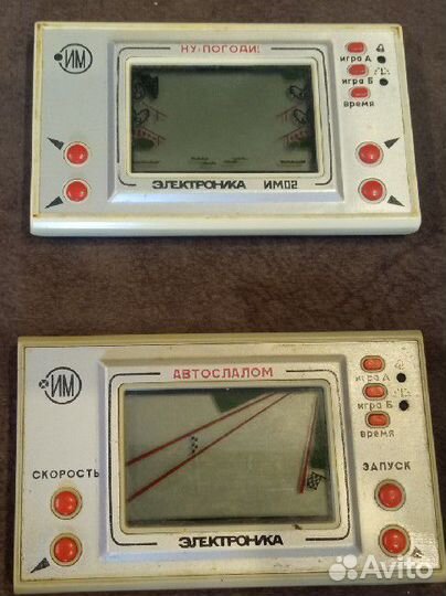 Две игры Электроника Ну погоди и автослалом СССР