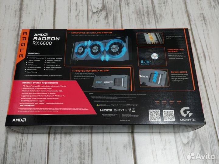 Видеокарта Gigabyte AMD Radeon RX6600 Eagle