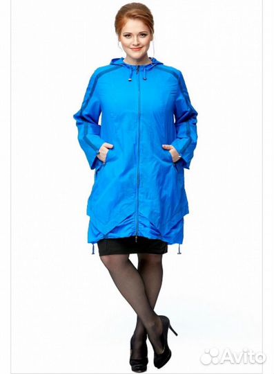 Плащ дождевик с капюшоном женский 44-46