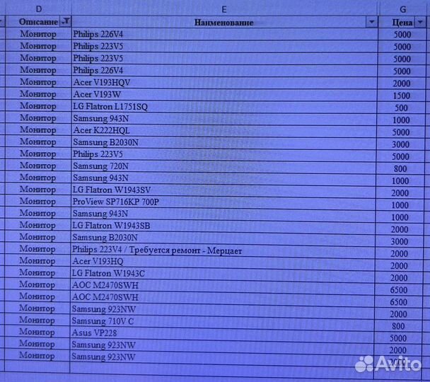 Мониторы для пк бу