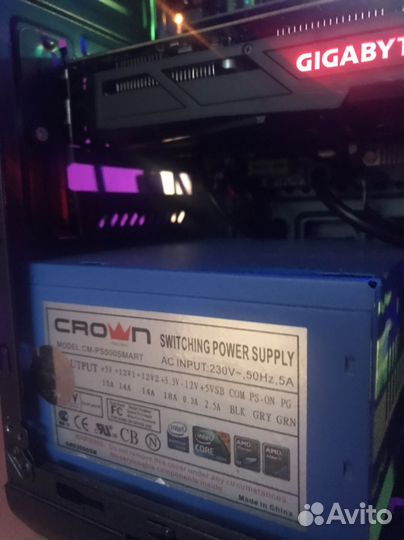Игровой Компьютер gigabyte 1060 3gb, xeon2650v2
