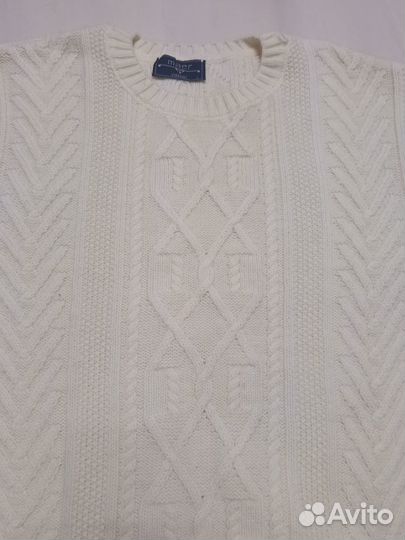 Свитер мужской белый 50