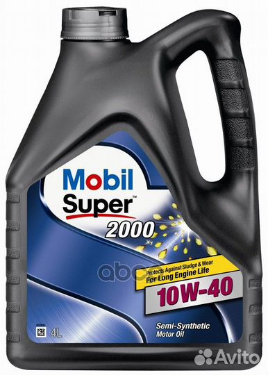 Mobil Super 2000х1 10w40 (4л) масло моторное