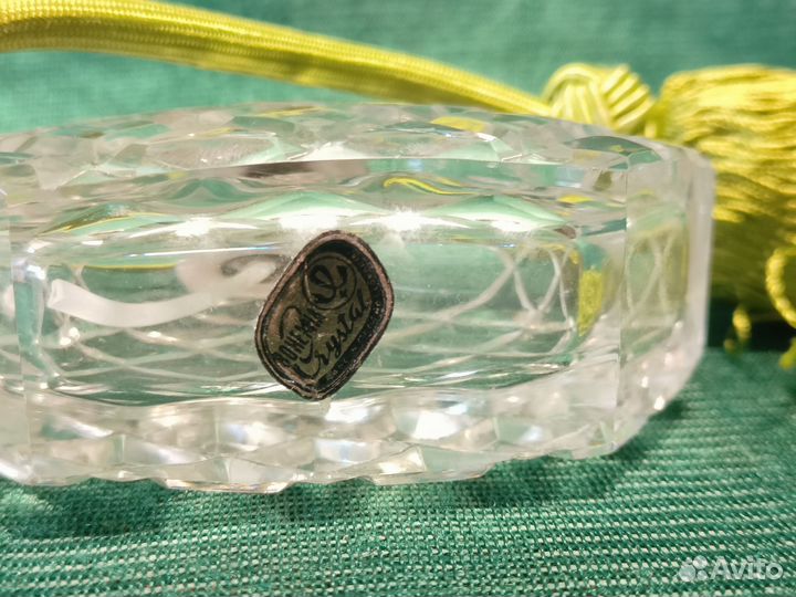 Флакон духов хрусталь Bohemia Crystal Чехословакия