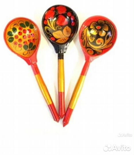 Деревянные ложки хохлома