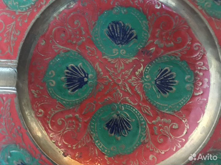 Пепельница винтажная Индия латунь