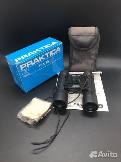 Бинокль praktica 10x25 S, производсиво германия