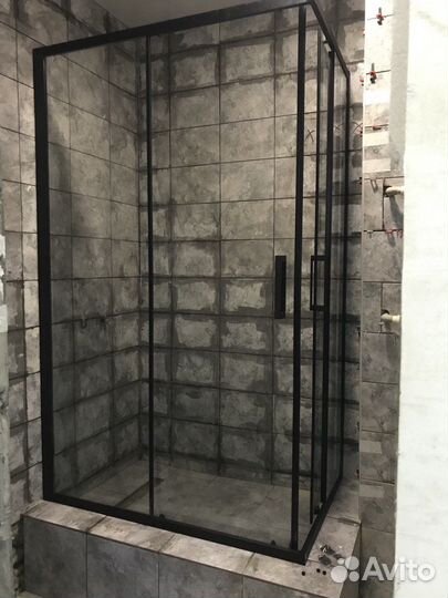 Установка душевого уголка, установка душевой ширмы