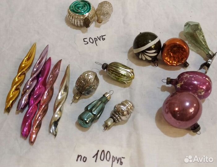 Елочные игрушки ссср, хорошее состояние