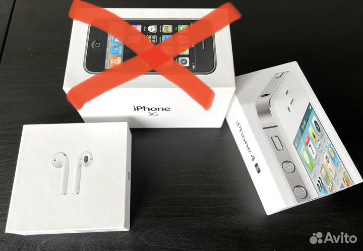 Коробки от телефон iPhone, наушники AirPods