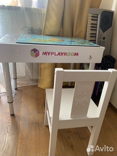 Световой стол песочница myplayroom со стулом