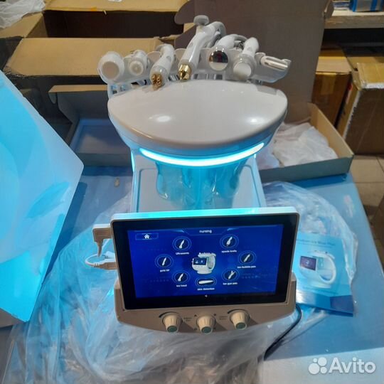 Косметологический аппарат SMART ice blue 7 в 1 нов