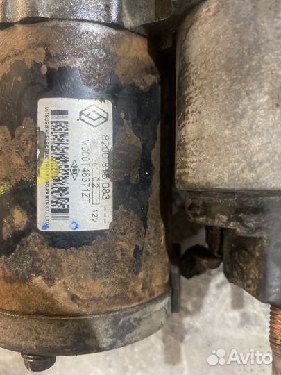 Стартер renault logan