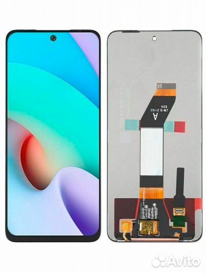 Дисплей для Xiaomi Redmi 10 тачскрин черный OEM