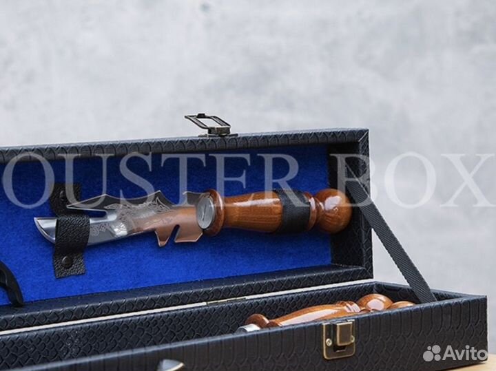 Подарочный набор для пикника с шампурами 