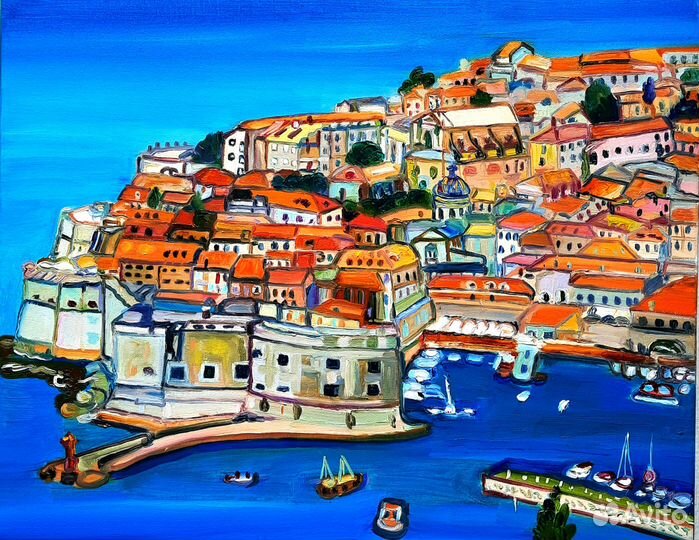 Картина маслом Лиссабон холст 40*50см