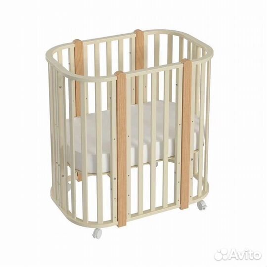 Кроватка-трансформер Marita 5в1 слоновая кость/бук