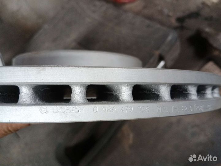 Тормозные диски volkswagen passat передеие