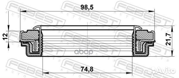 Сальник привода 74.8X98.5X12X21.7 95RCW76981222