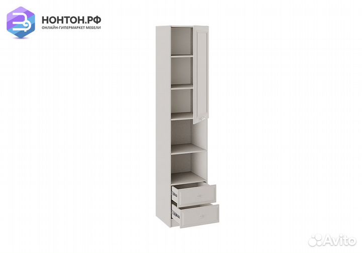 Стеллаж комбинированный Сабрина с опорой кашемир