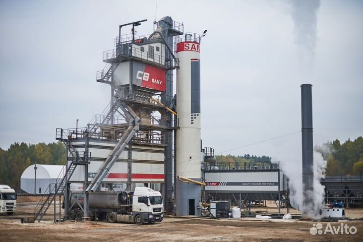 Асфальтобетонный завод sany 180 т/ч