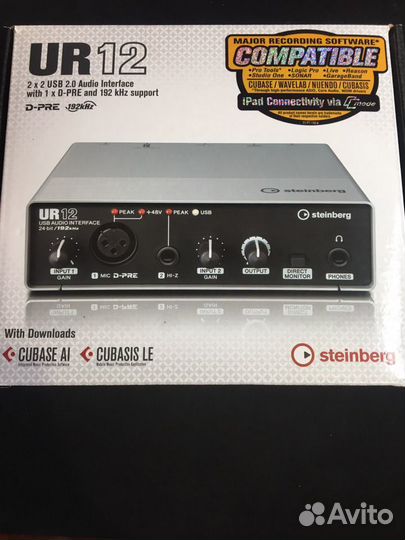 Студийная звуковая карта steinberg ur12 /focusrite