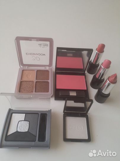 Палетка теней. Румяна и помада