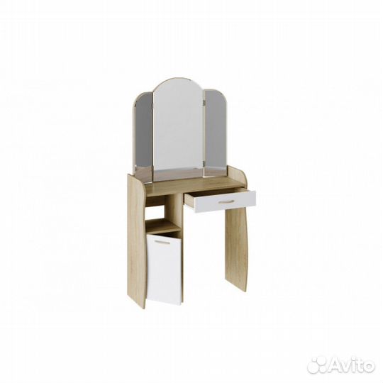 Столик туалетный София Т1 - Дуб Сонома/ Белый