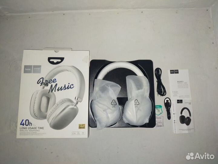 Hoco W35 Серебряные (bluetooth)