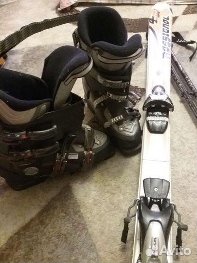 Горные лыжи взрослые с ботинками