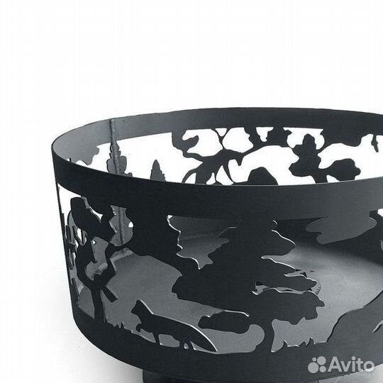 Костровая чаша рисунок леса 600мм высота 25см