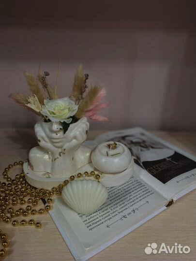 Интерьерные изделия из гипса свечи